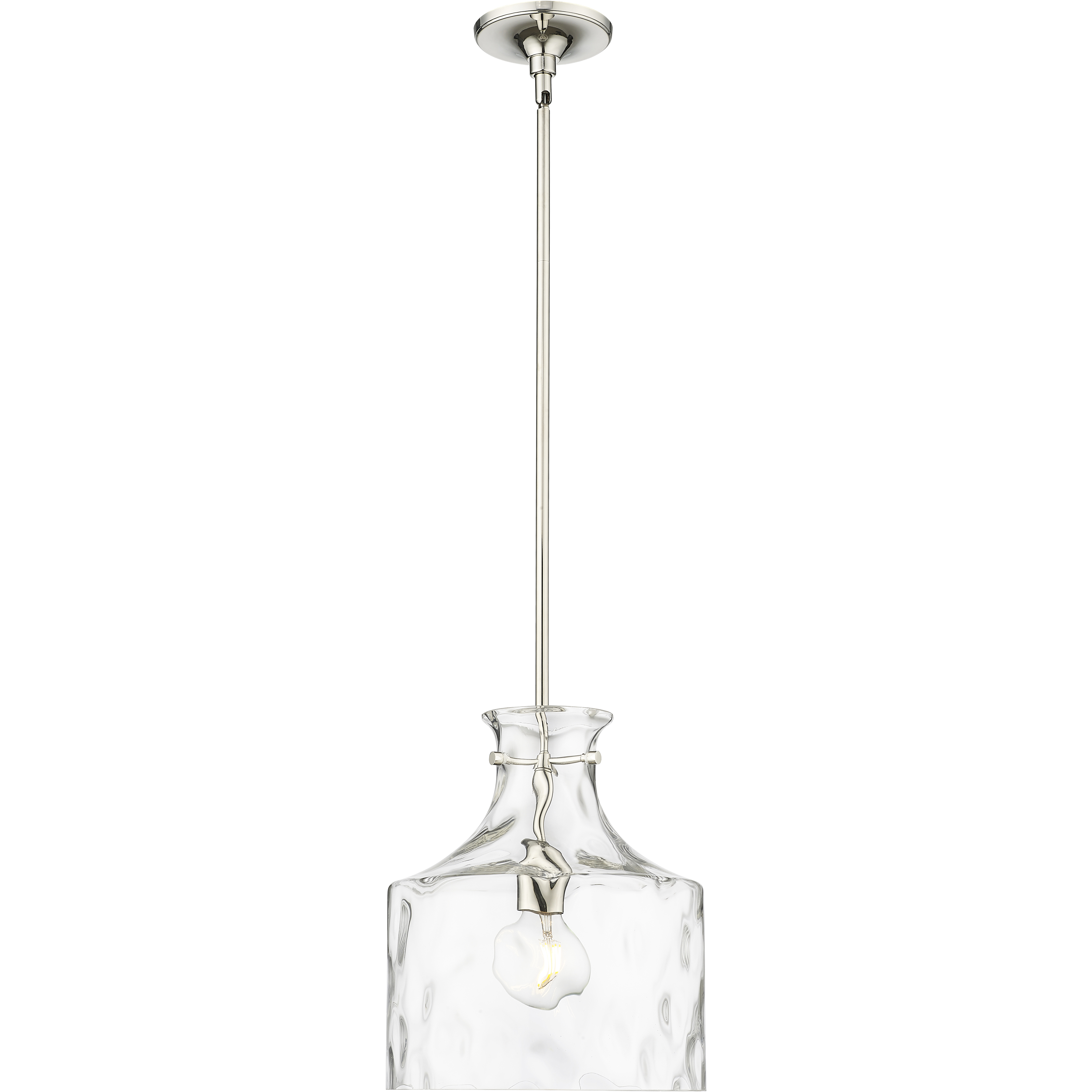 Santorini 1 Light 11 inch Polished Nickel Pendant Ceiling Light
